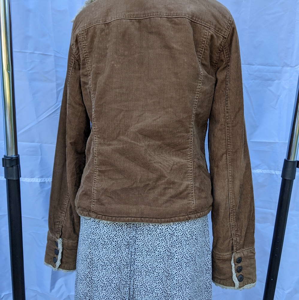 Abercrombie and Fitch Corduroy Shearling Jacket - Picture 6 of 8